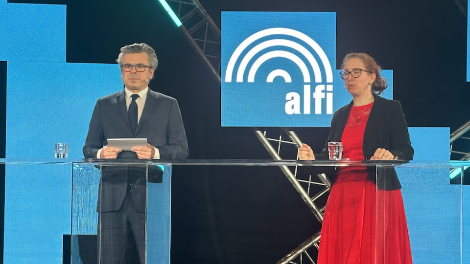 Emmanuel Gutton and Silke Bernard at Alfi Eltif panel