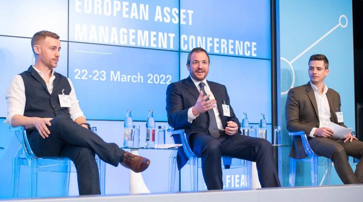 Panel on digital assets at the 2022 Alfi European Asset Management conference in Luxembourg.