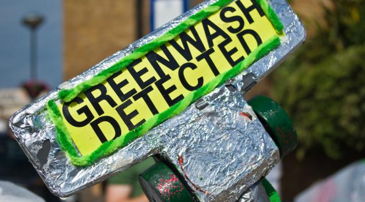 Greenwashing: Photo by Mike Langridge CC-BY-2.0 via Greenability Magazine.