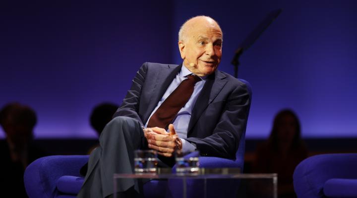Professor Daniel Kahneman at the 2022 Amundi World Investment Forum in Paris. Photo: Amundi 