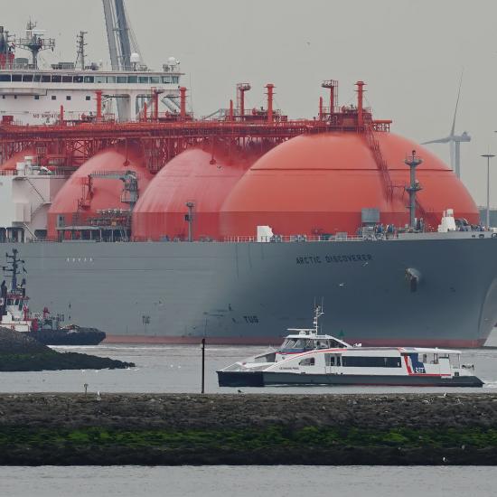 LNG tanker in the port of Rotterdam. Photo: Kees Torn, CC via Flickr.